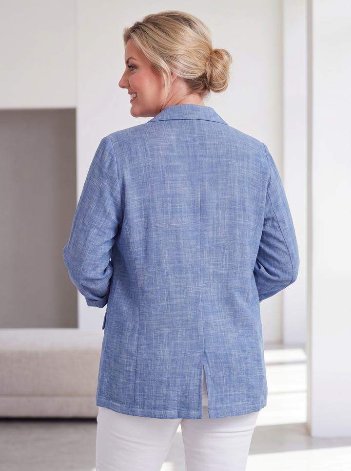 “MAXINE” Relaxed Fit Cotton Blazer