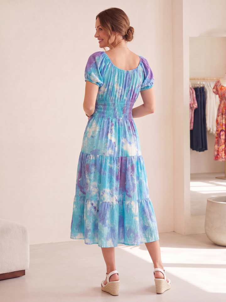 “MELANIE” Bardeoux Midi Dress