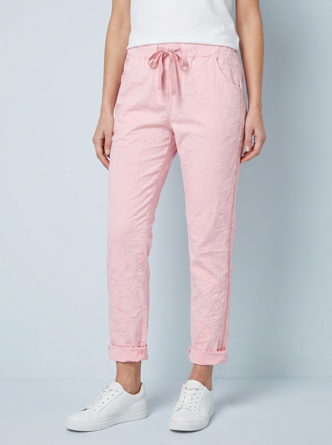 “FELIX” Crinkle Trouser pink
