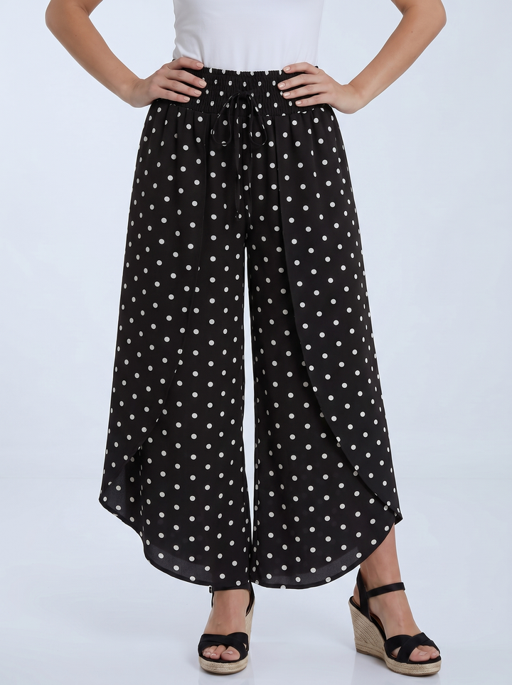 “MILAN” Polka Dot Wrap Over Trouser