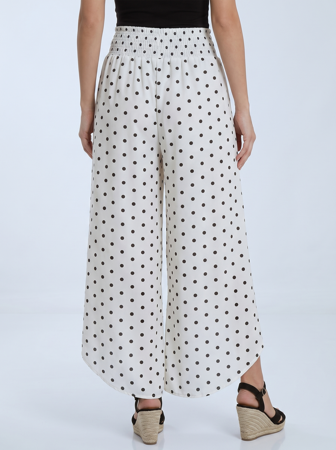 “MILAN” Polka Dot Wrap Over Trouser