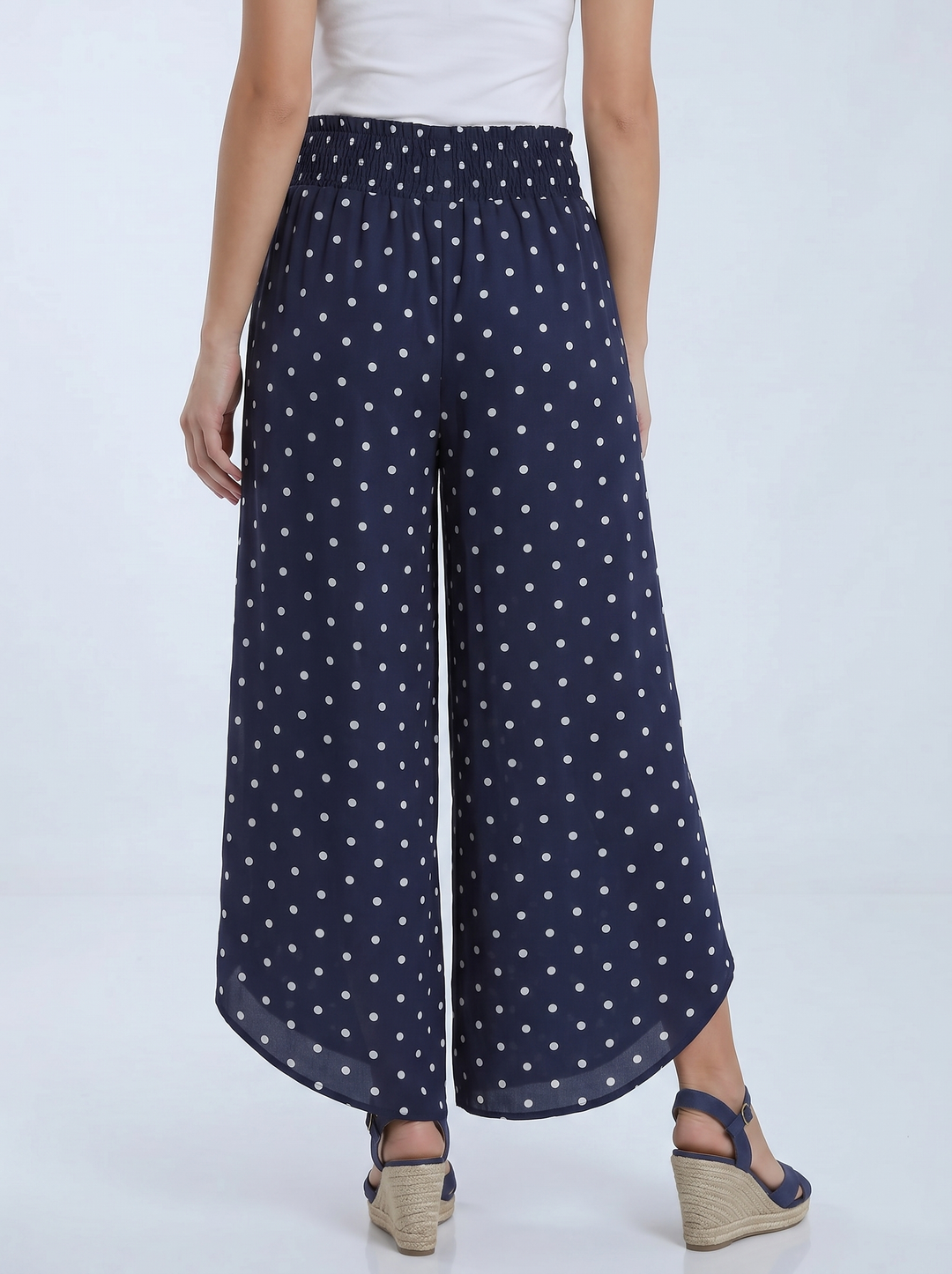 “MILAN” Polka Dot Wrap Over Trouser