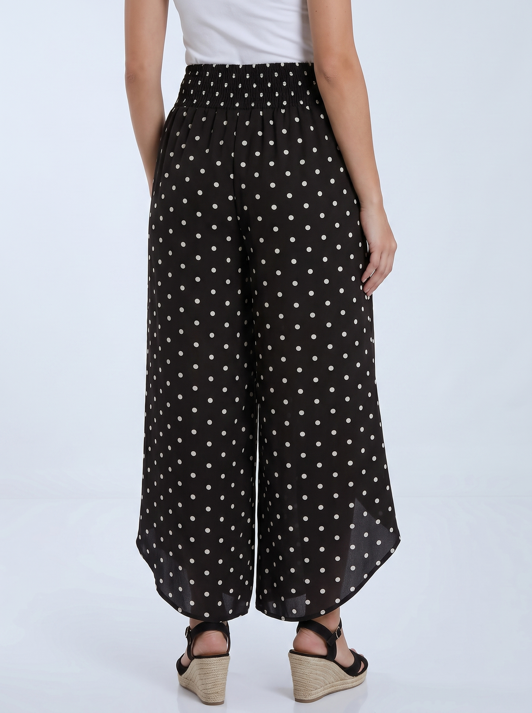 “MILAN” Polka Dot Wrap Over Trouser