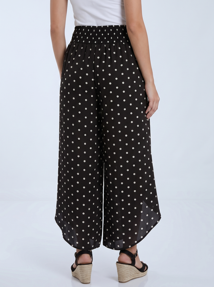 “MILAN” Polka Dot Wrap Over Trouser