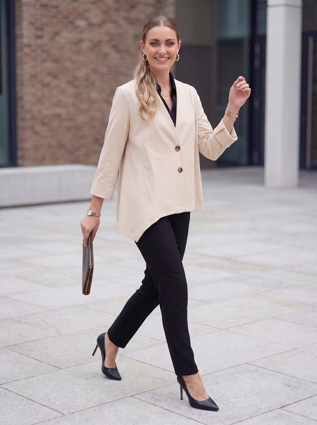 “DEMI” Asymentric Scuba Blazer