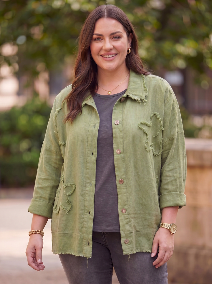 “PARKER” 3D SHACKET - green