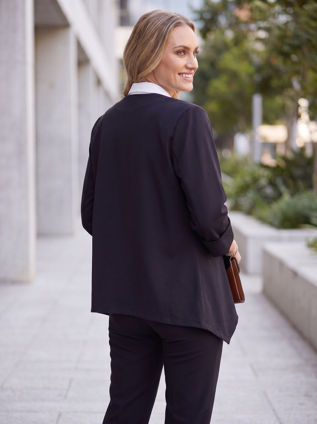 “DEMI” Asymentric Scuba Blazer