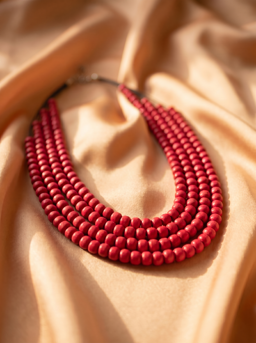 Crimson Luxe Layered Necklace
