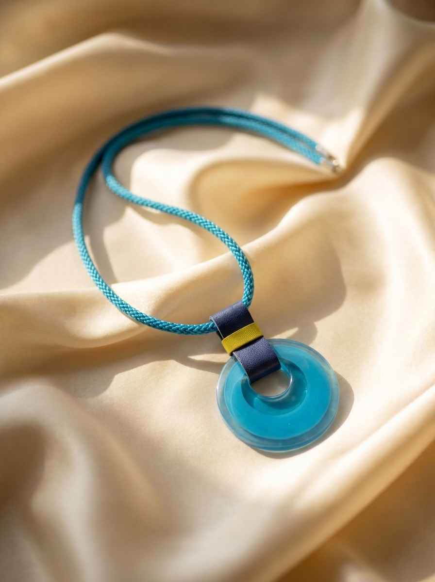 Aqua Orbit Necklace