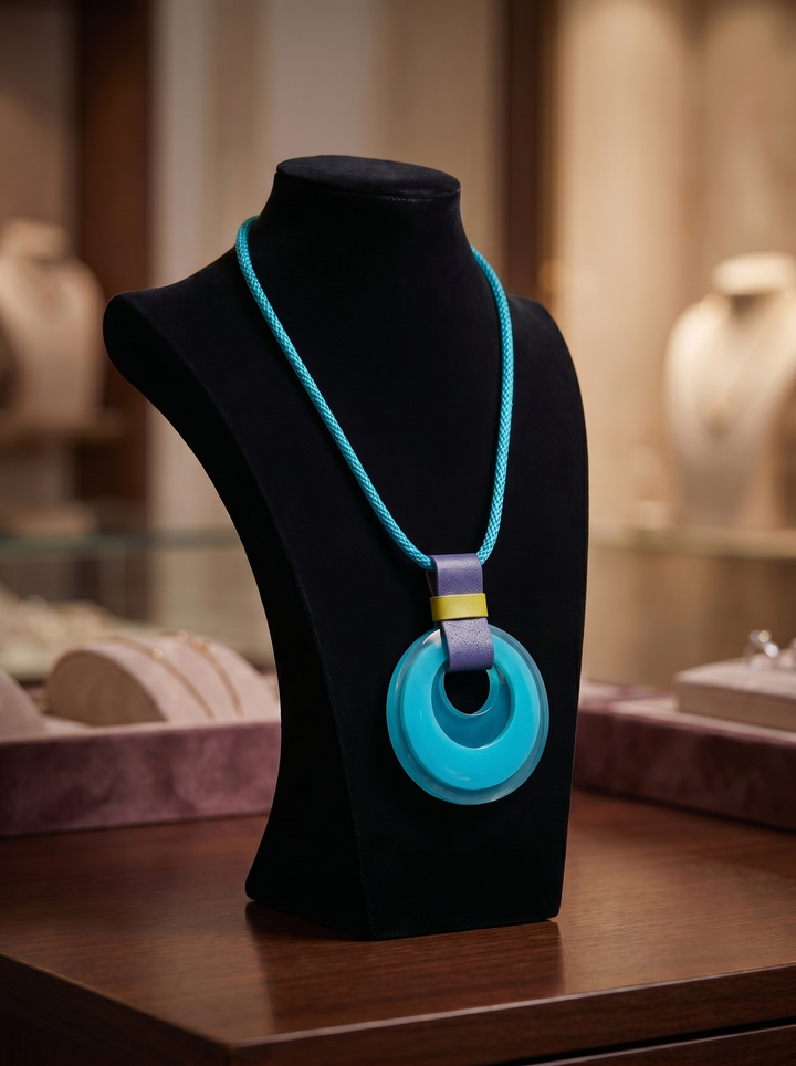 Aqua Orbit Necklace