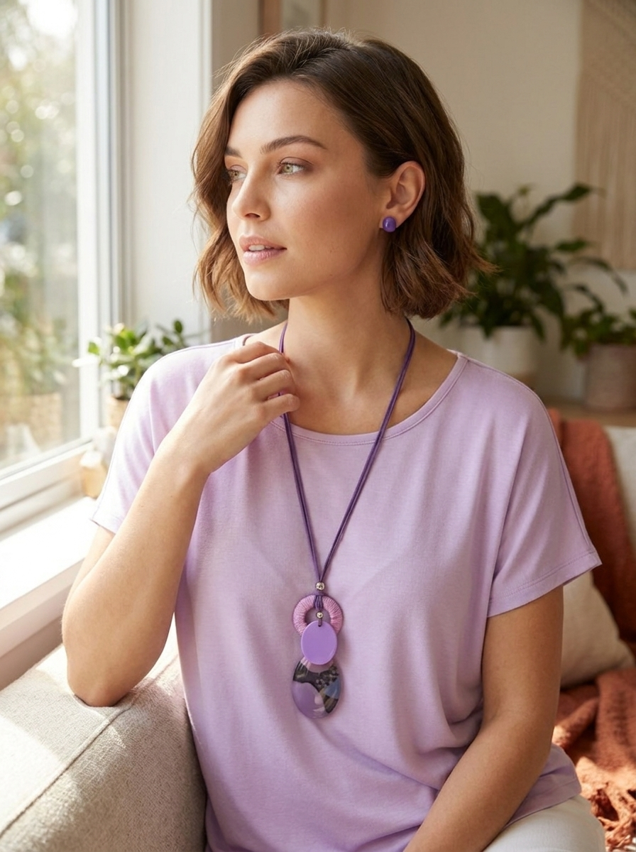 Lavender Bloom Necklace