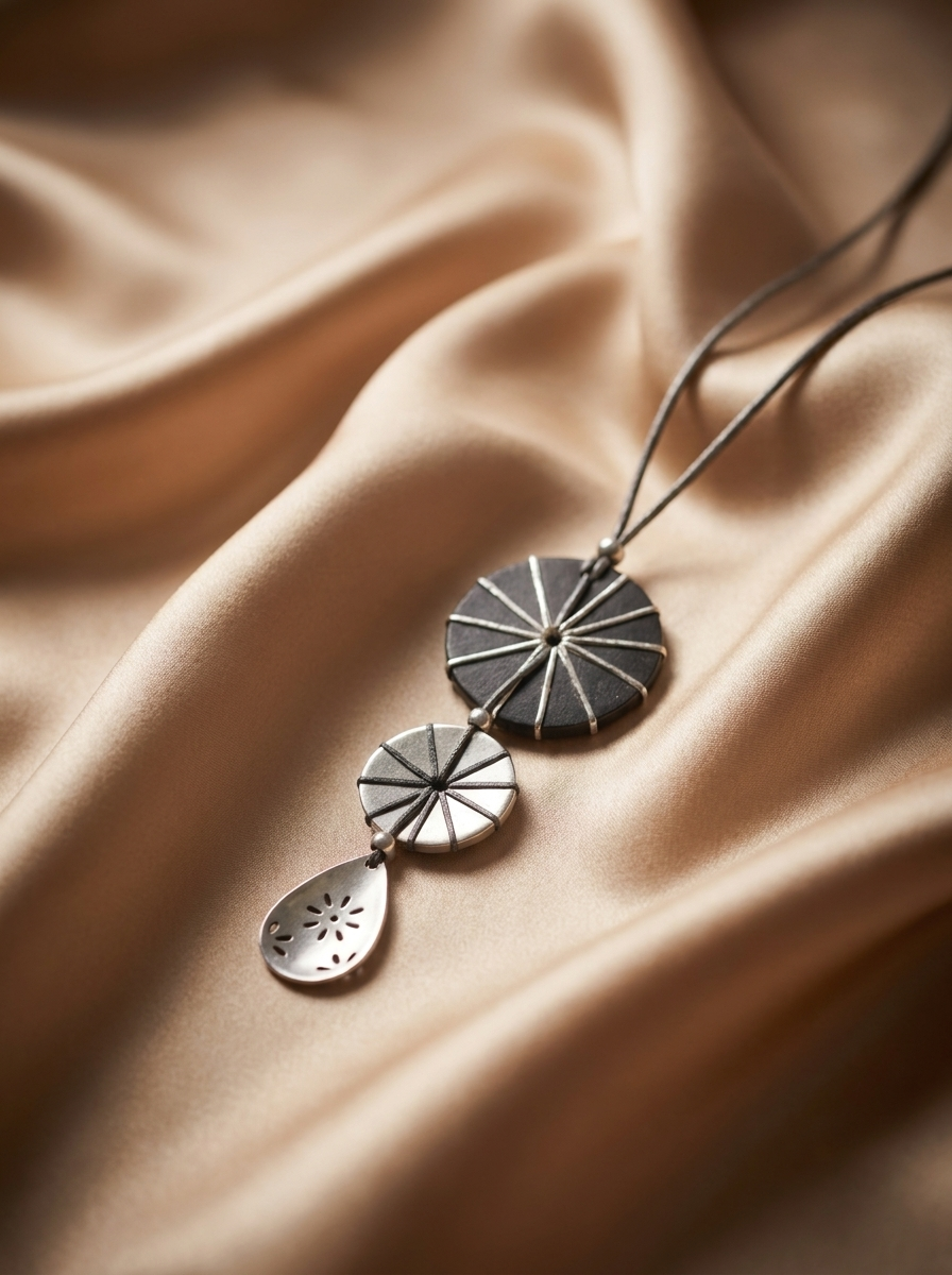 Midnight Orbit Long Necklace