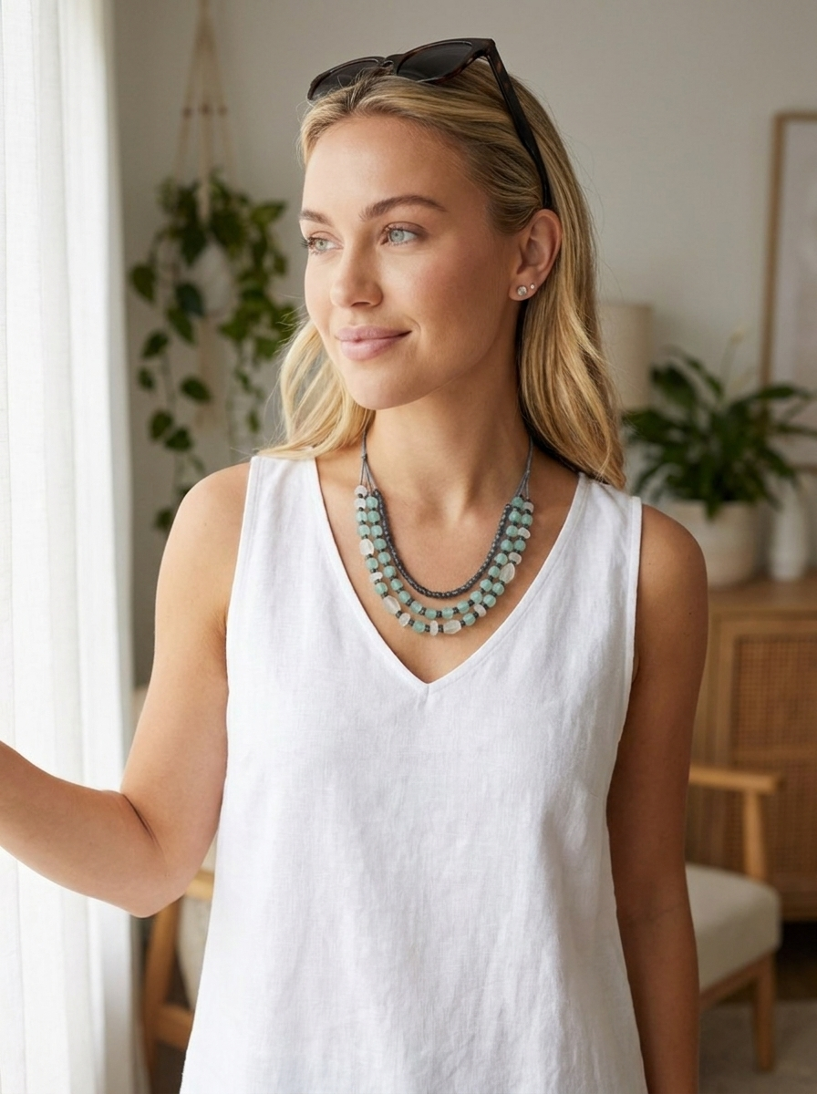 Sea Mist Short Necklace