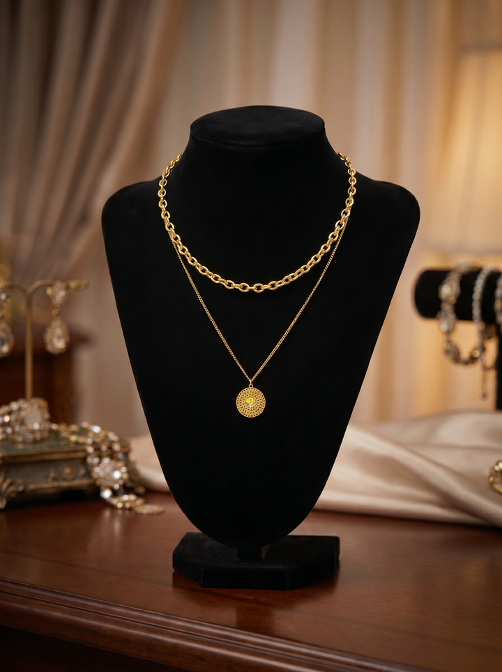 Orion Disc Necklace