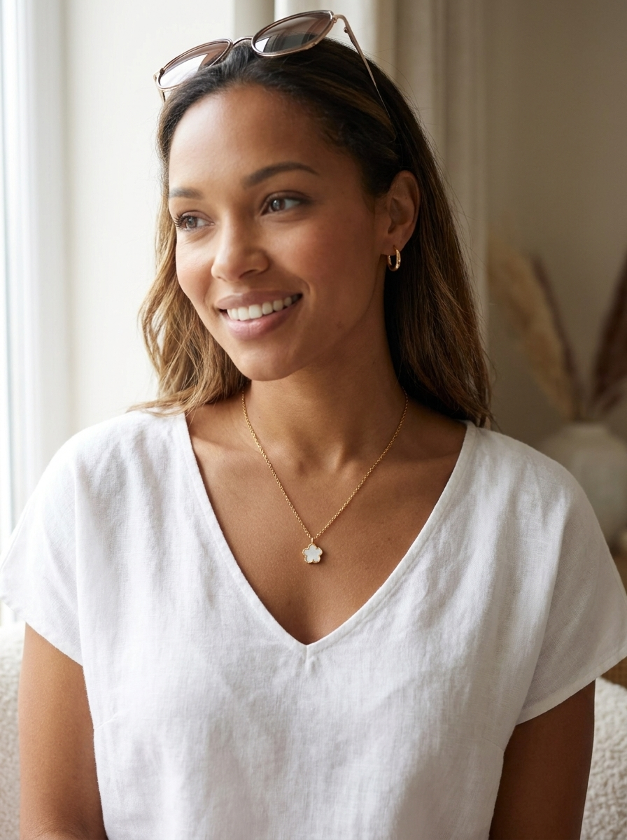 Ivory Clover Necklace