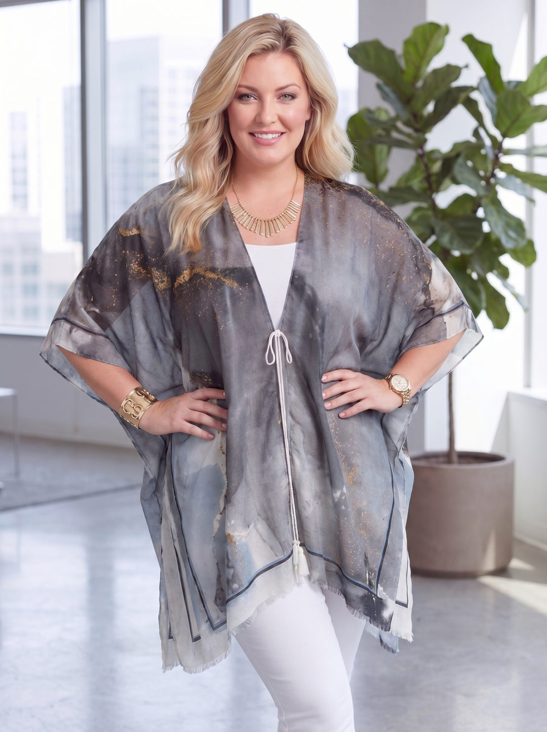 “AMIRA” Kimono - grey