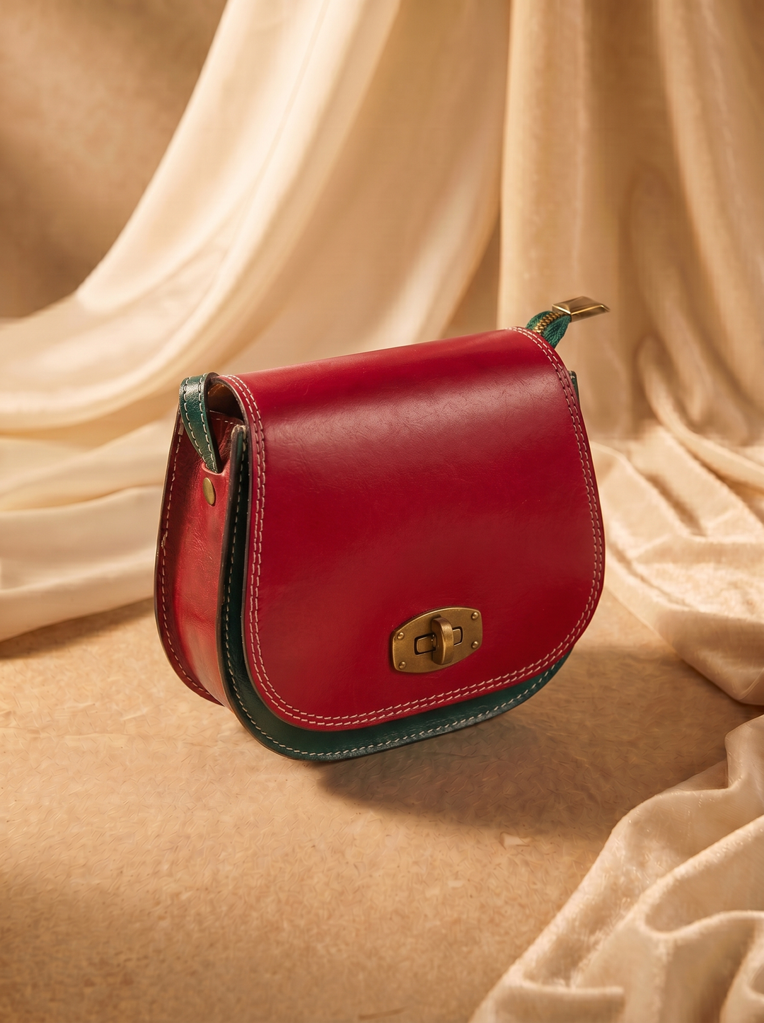The “LA DOLCE PELLE” MADE IN ITALY Leather Crossbody Bag