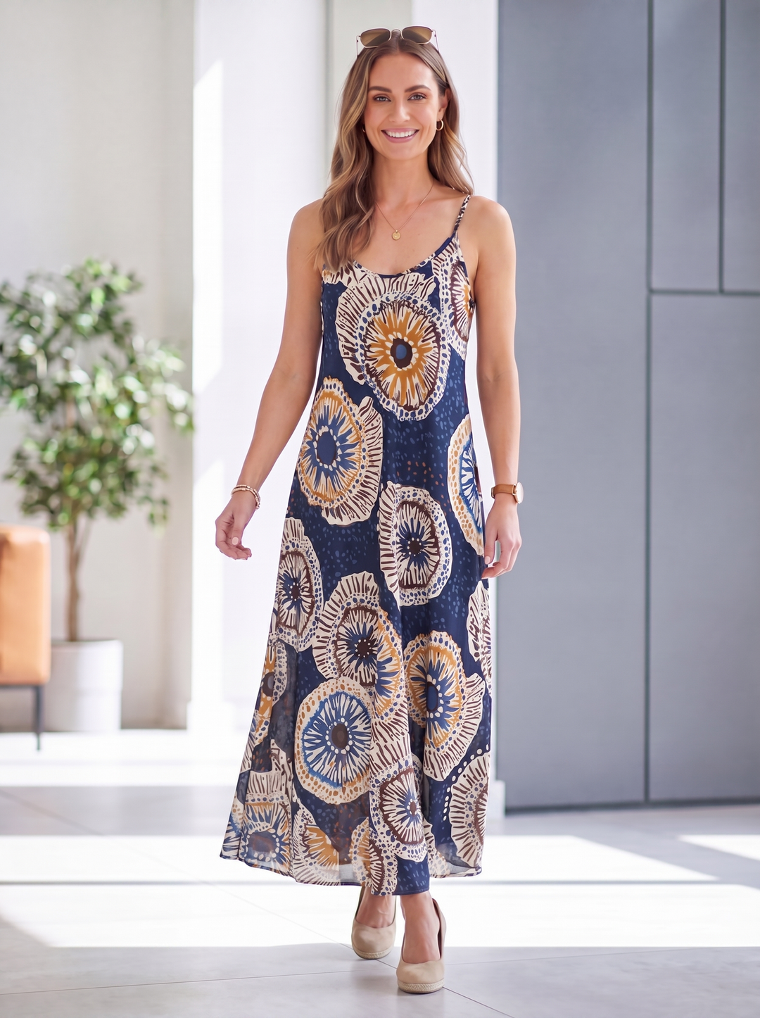 “GRACE” A-Line Maxi Dress