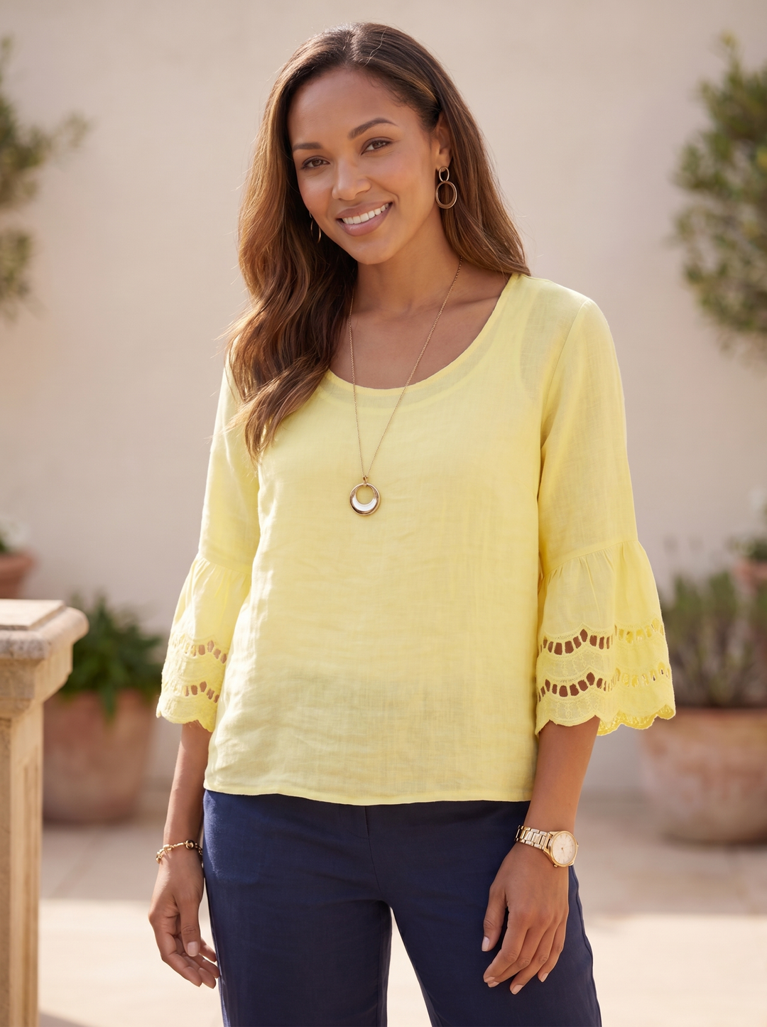 “JADA” Linen Top 