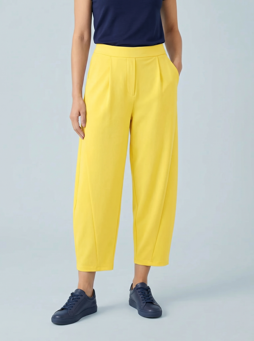 "LISA" Scuba Trousers lemon
