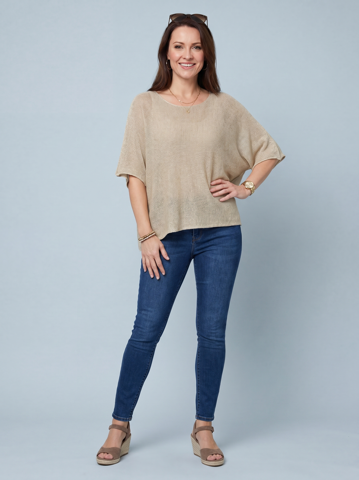 "RAYA” Fine Knit Top