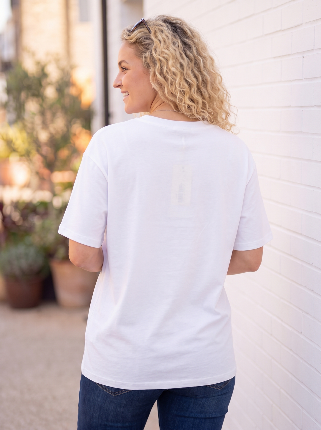 “IVY” Patch Detail T-Shirt