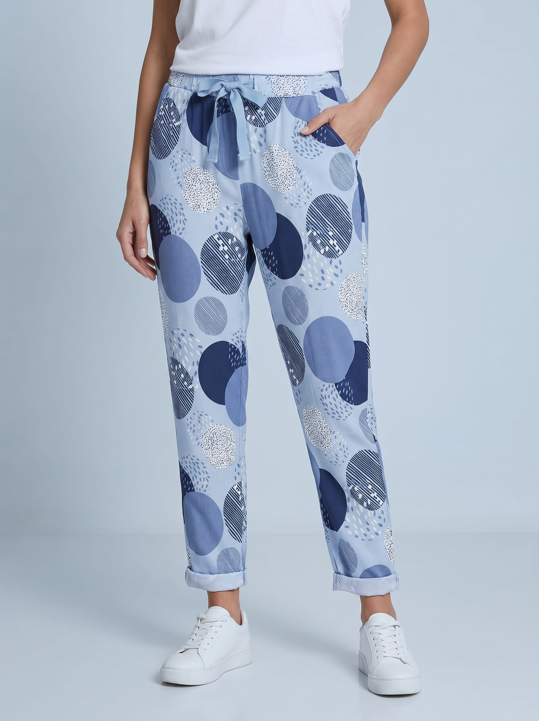 “CARLA” Abstract Polka Dot Trouser