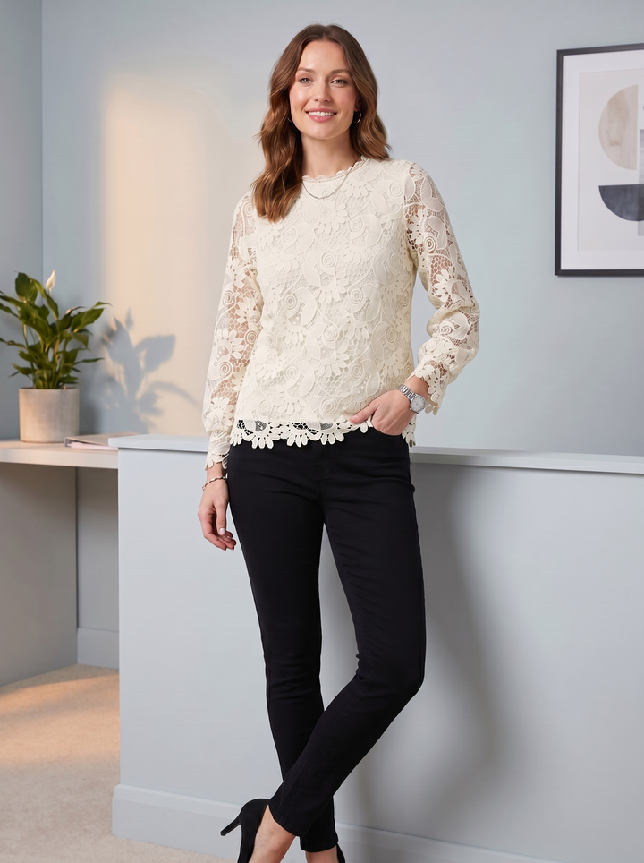 “POPPY” Lace Blouse