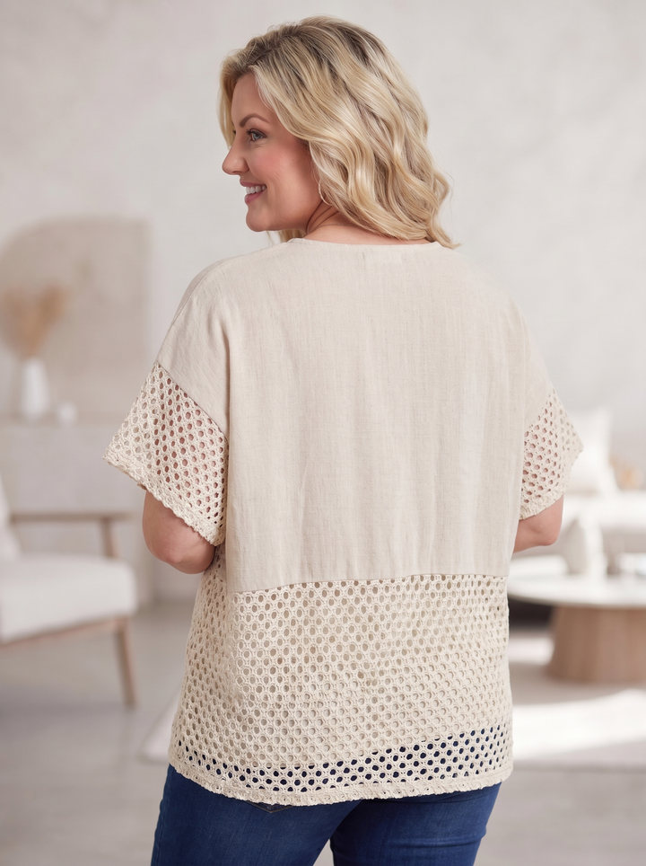 “MOLLY”  V-Neck Cotton Top
