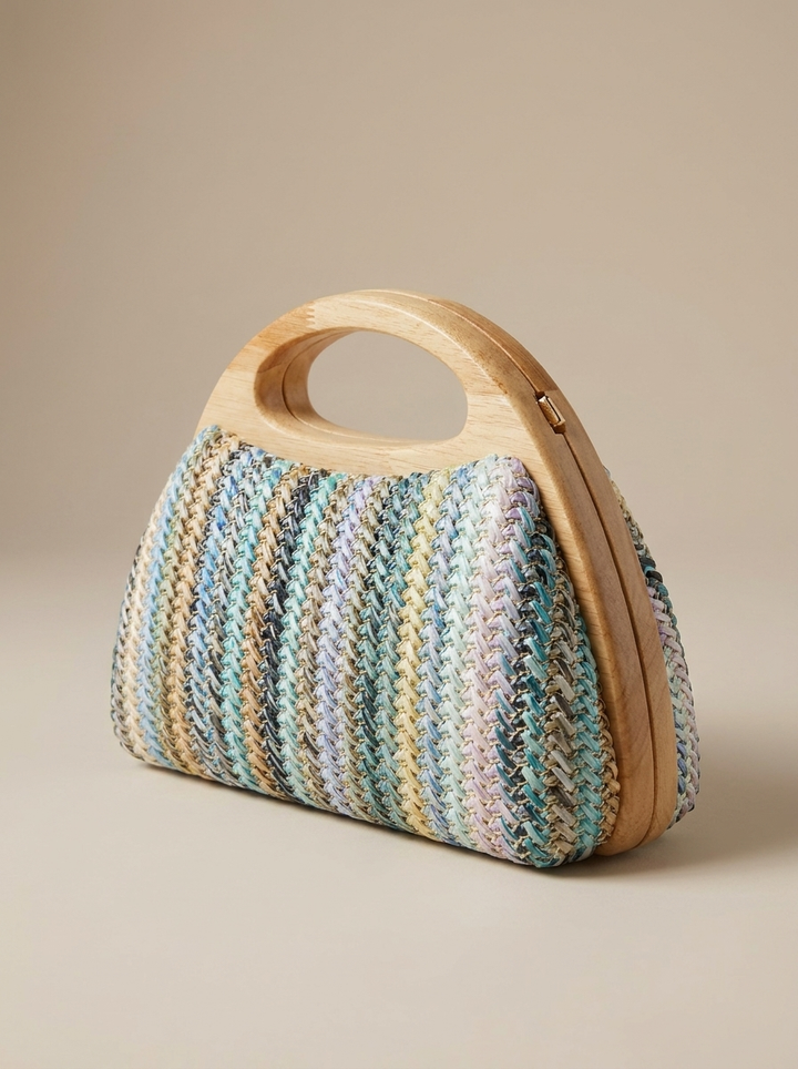 “MIAMI Beach” Woven Knit Handbag