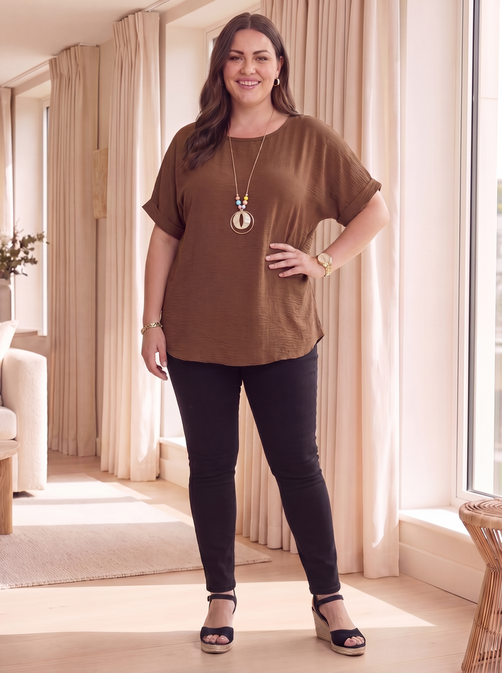 “ARIANA” Relaxed Fit Top/Blouse