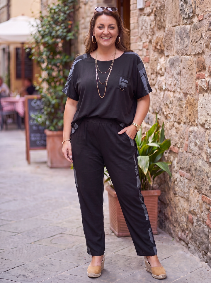 “VALERIE” Co-Ord Set - black