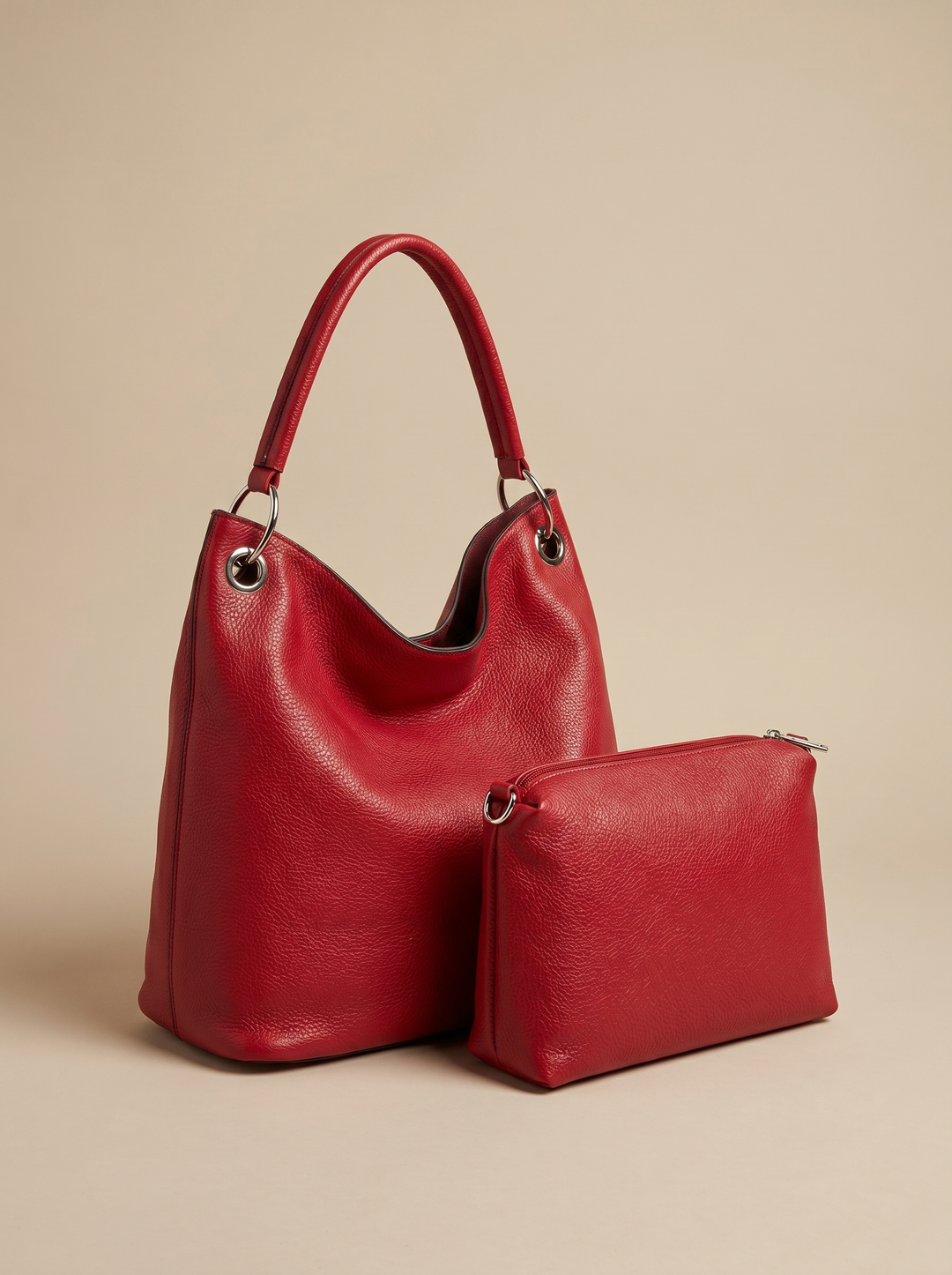 “CAMDEN COLLECTION”  Slouch Hobo Bag - Red