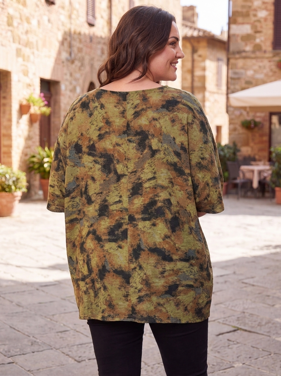 “MABEL” Marble Print Top