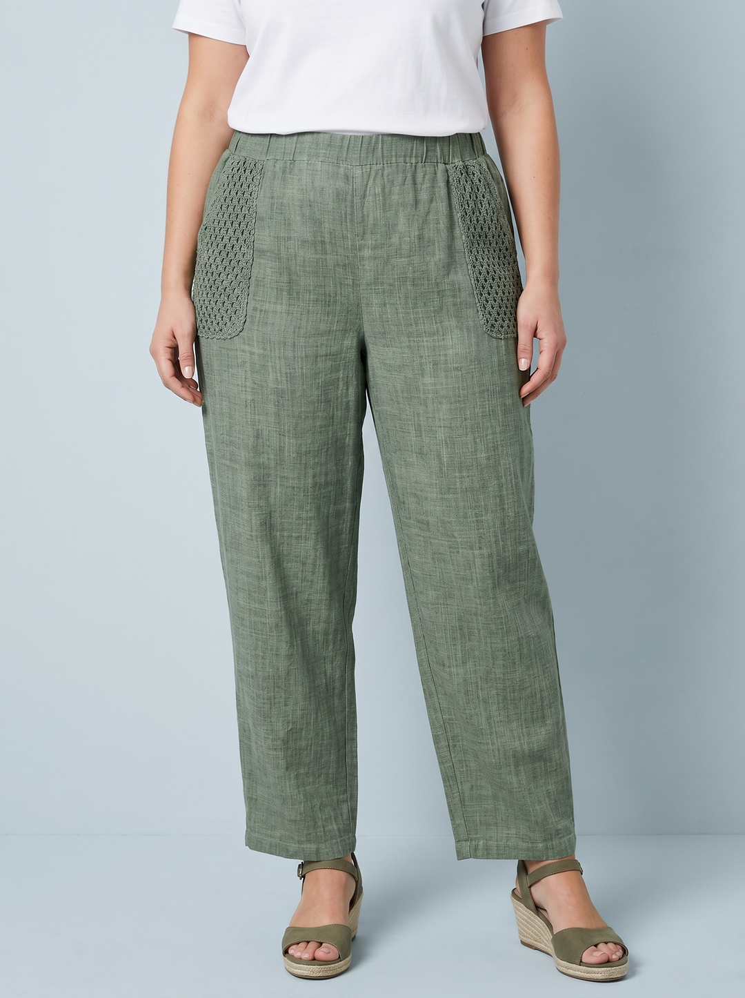“VIOLET” Relaxed Fit Trouser - khaki green