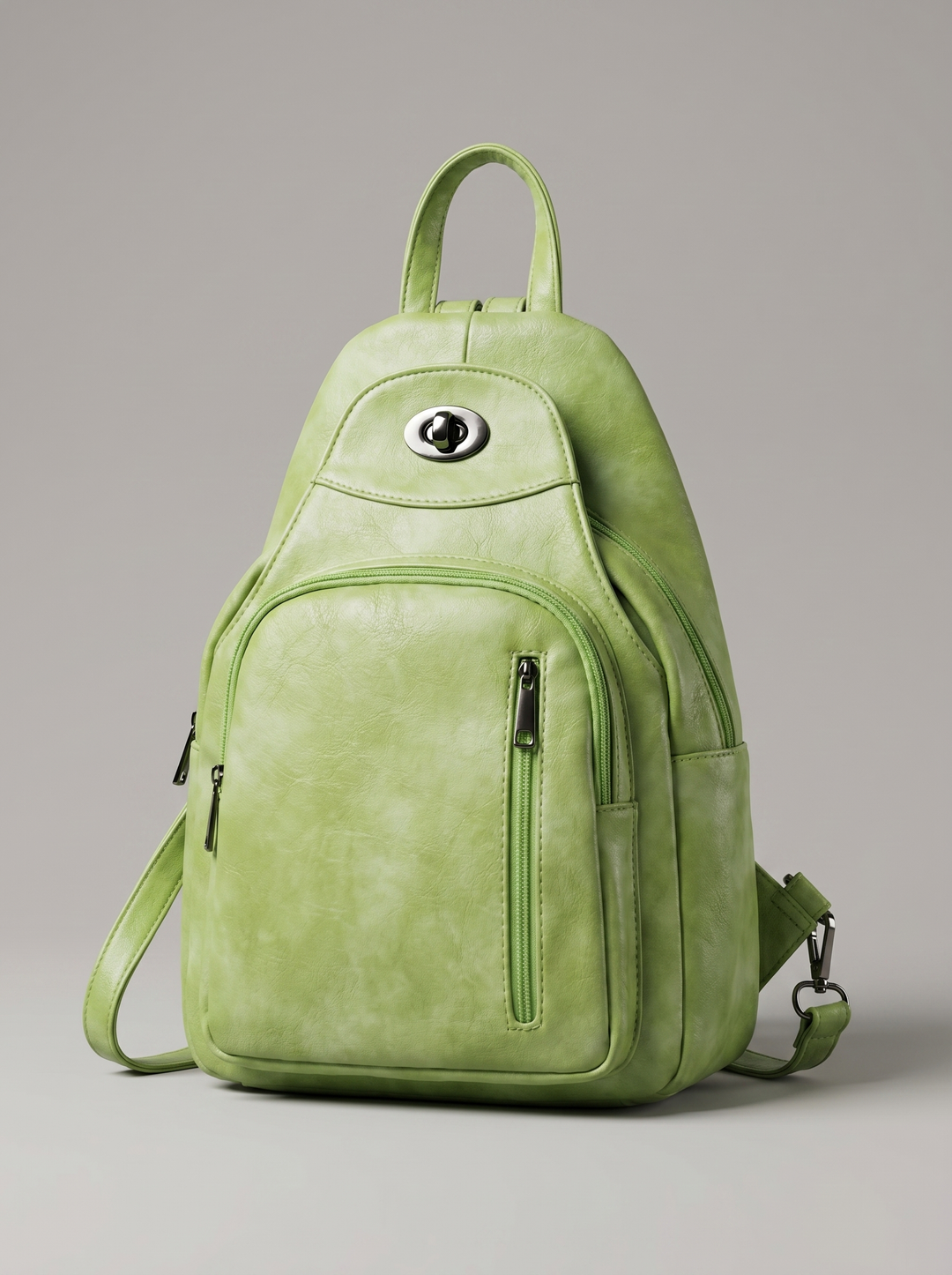"BERNY" Rucksack - navy - apple green