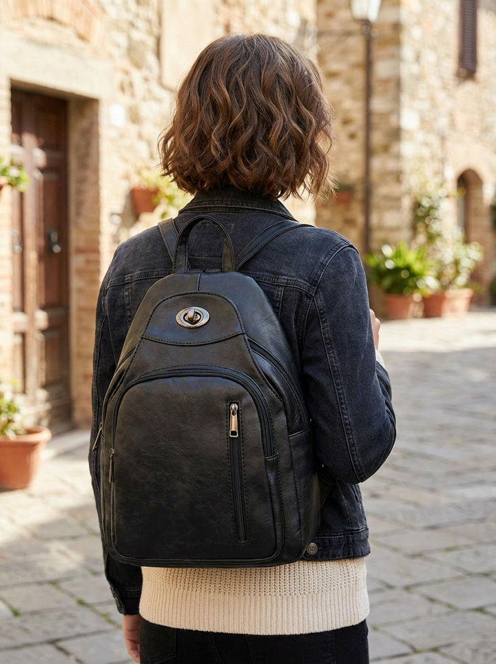 "BERNY" Rucksack - navy - black