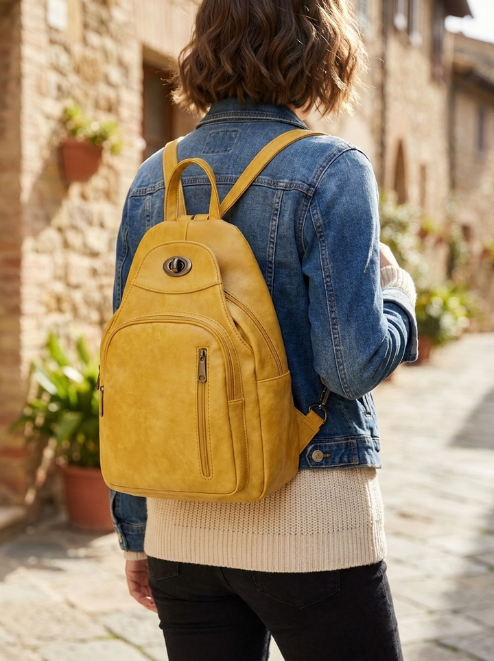 "BERNY" Rucksack - mustard