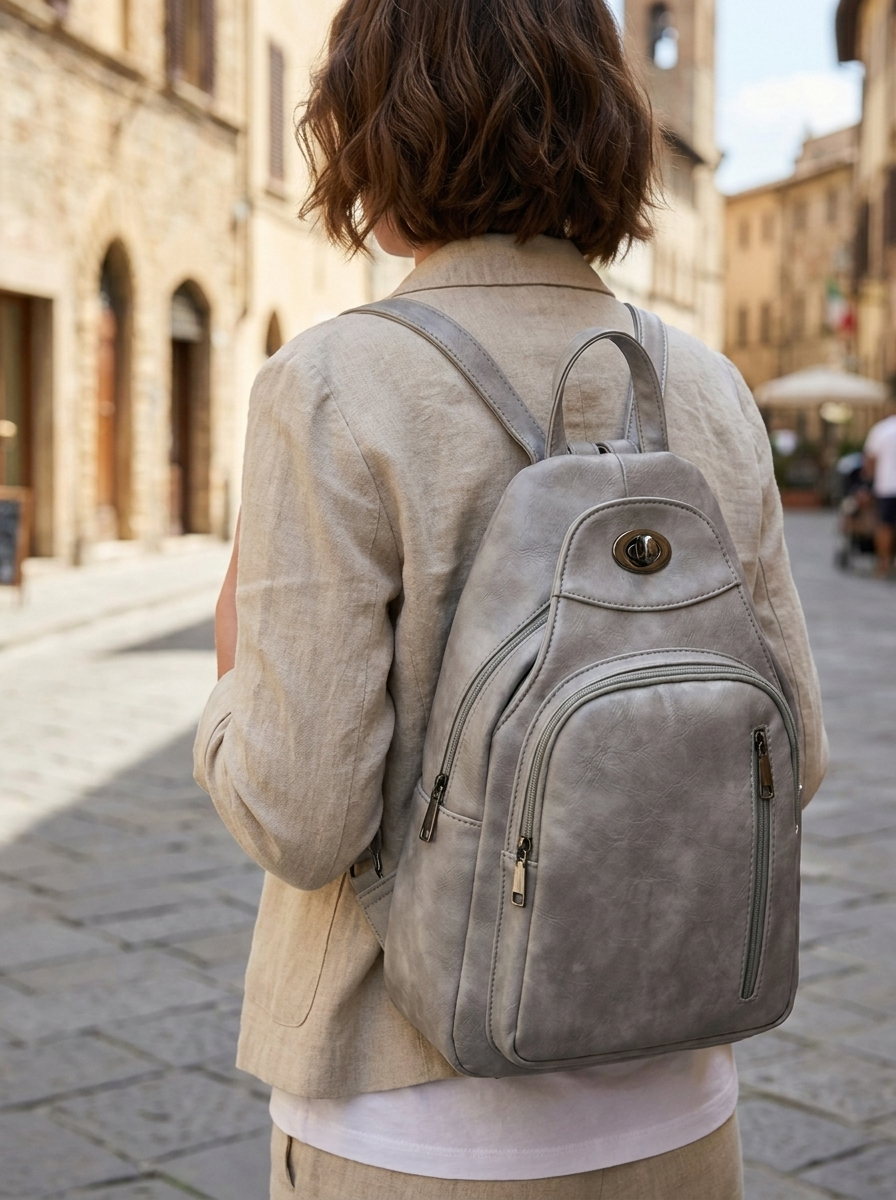 "BERNY" Rucksack - silver