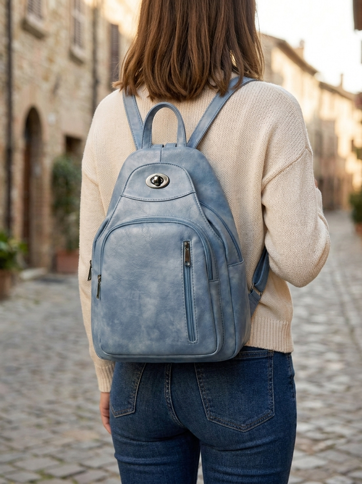"BERNY" Rucksack - denim blue
