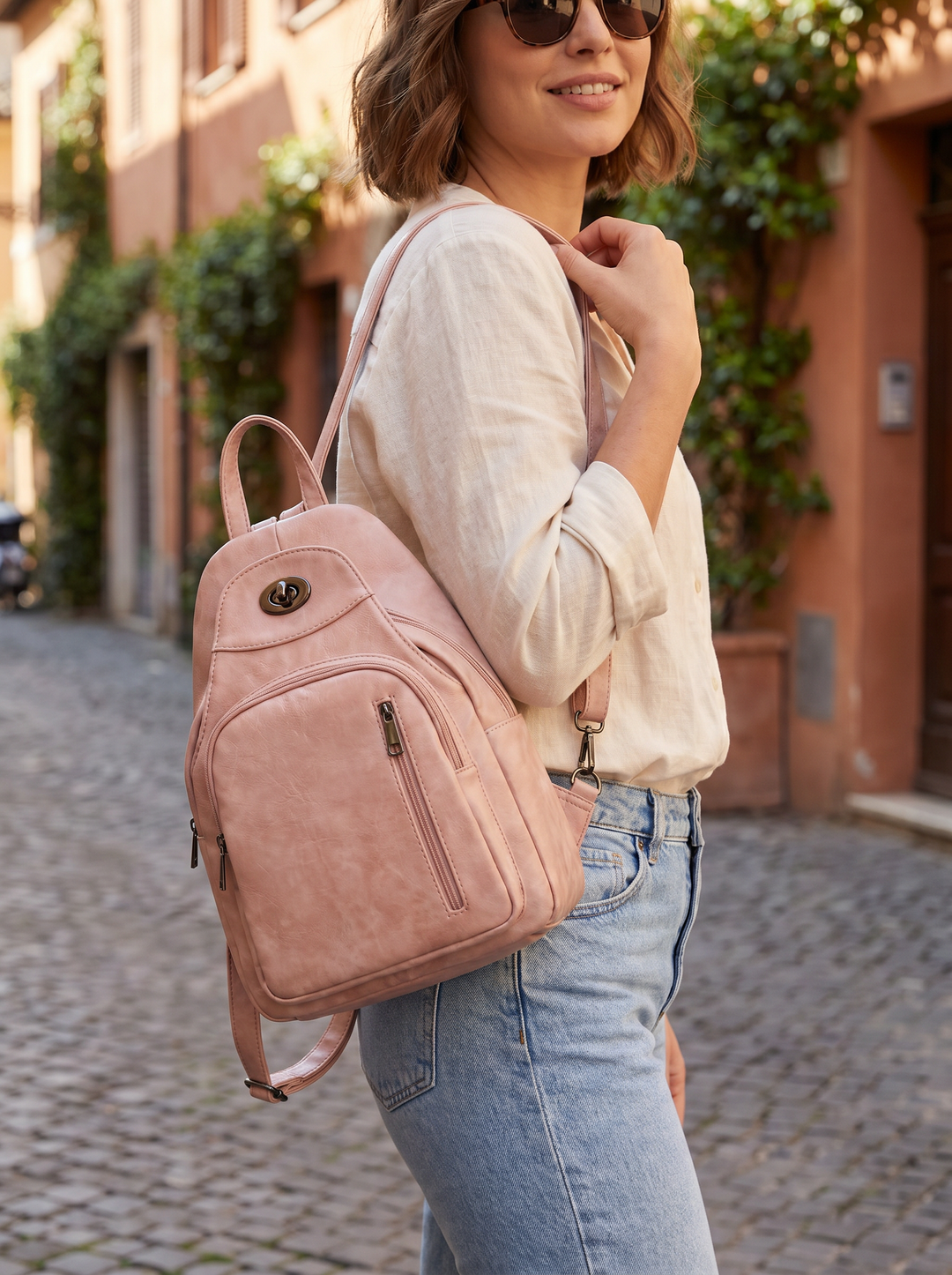 "BERNY" Rucksack - Blush Pink