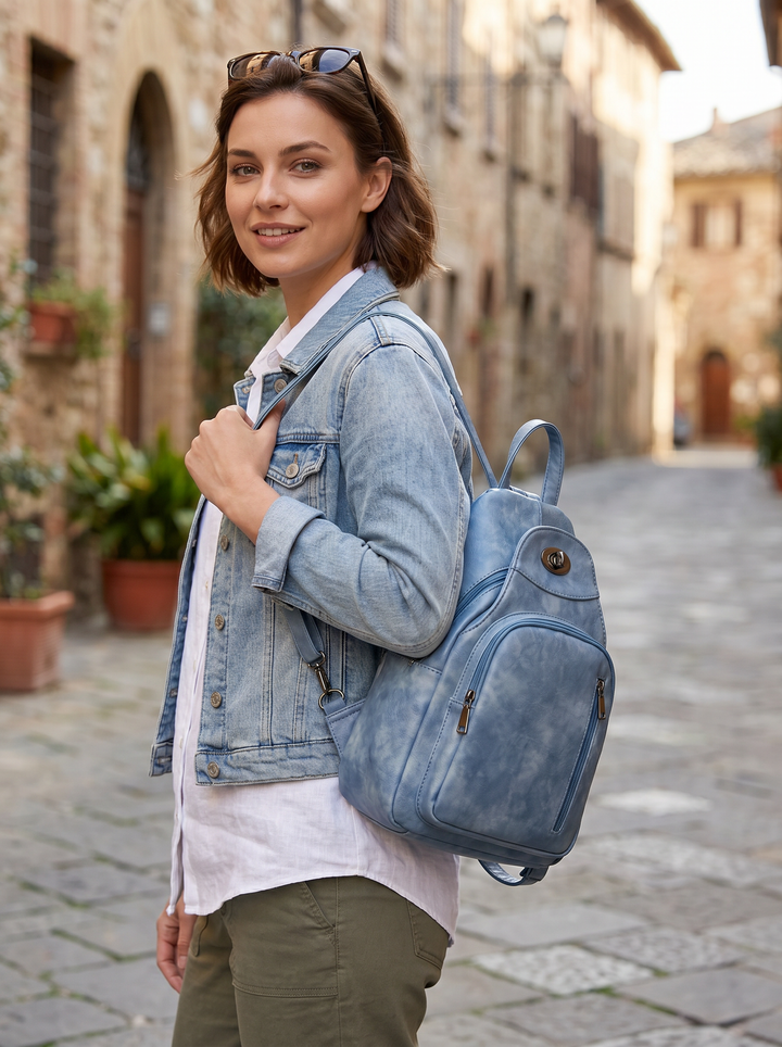 "BERNY" Rucksack - denim blue