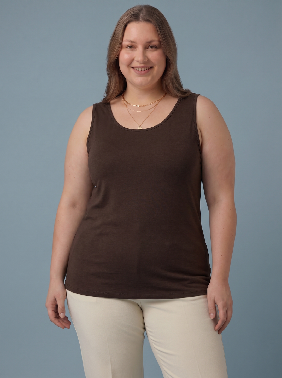 The Essential RILEY "Magic" Vest  - Relaxed Fit chocolate