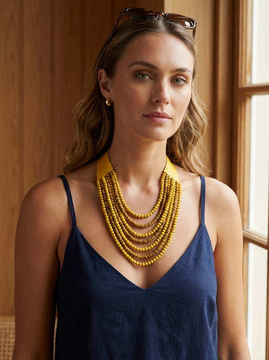 Golden Harvest Layers Necklace
