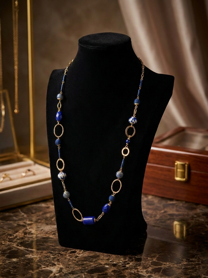 Midnight Blue Coastal Necklace