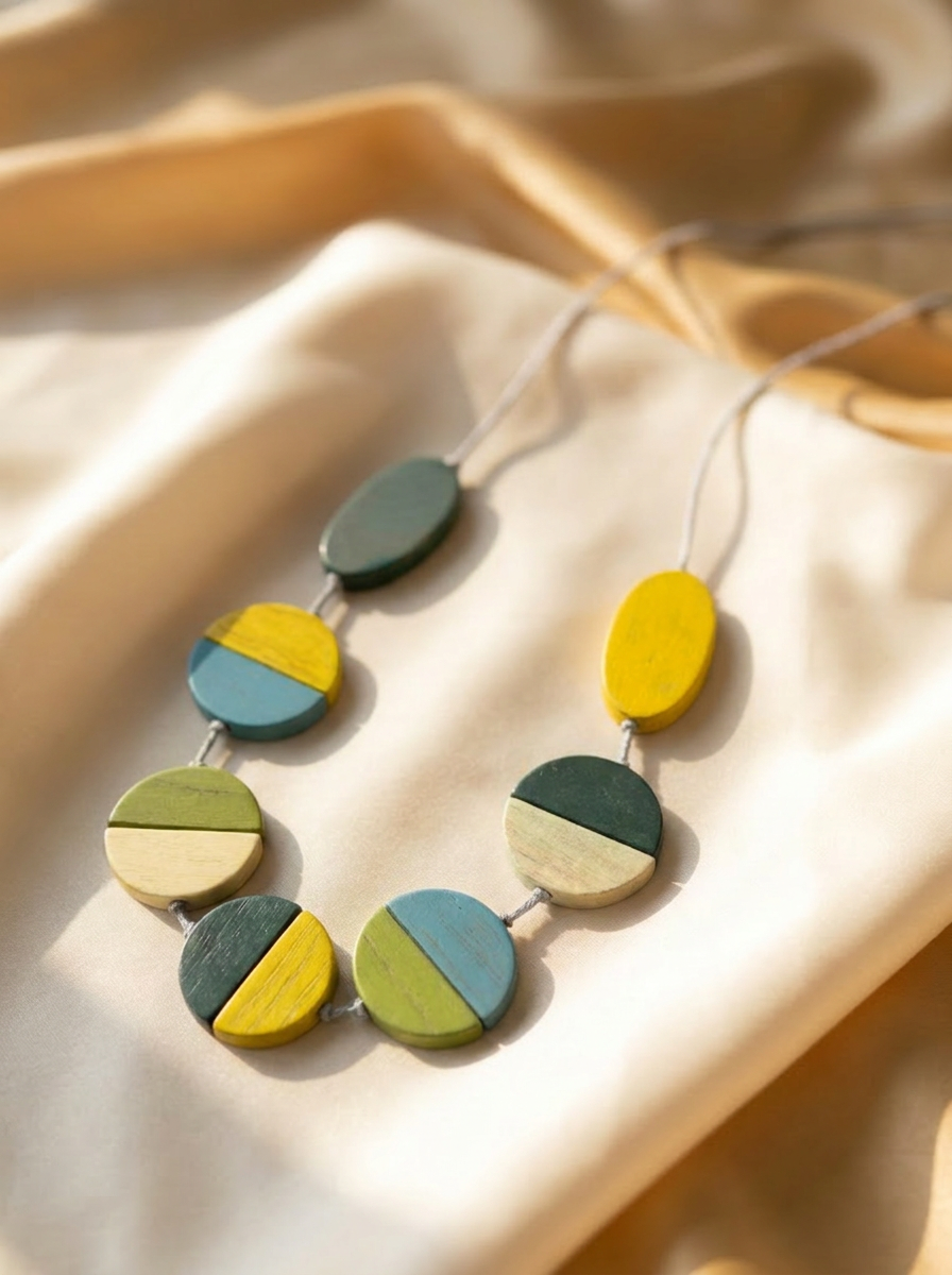 Sunburst Geo Statement Necklace