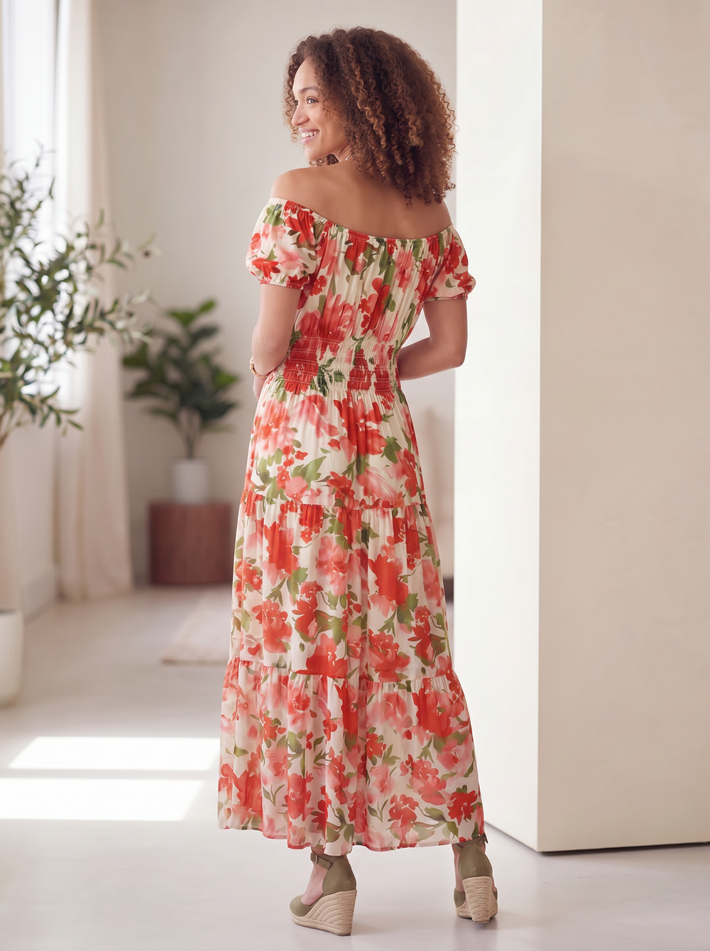 "MATILDA” Bordeaux Maxi Dress