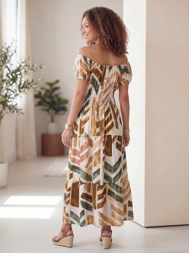 "MATILDA” Bordeaux Maxi Dress