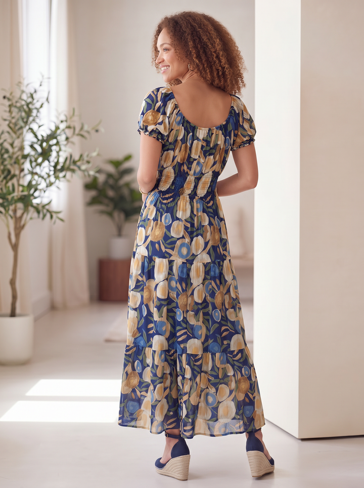 "MATILDA” Bordeaux Maxi Dress