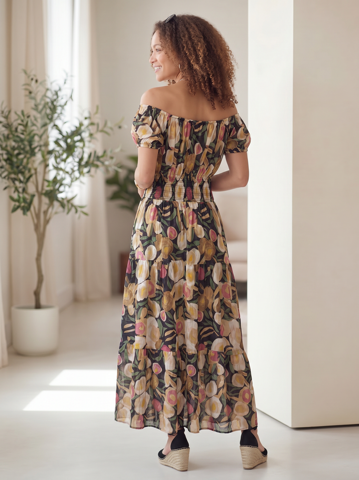 "MATILDA” Bordeaux Maxi Dress